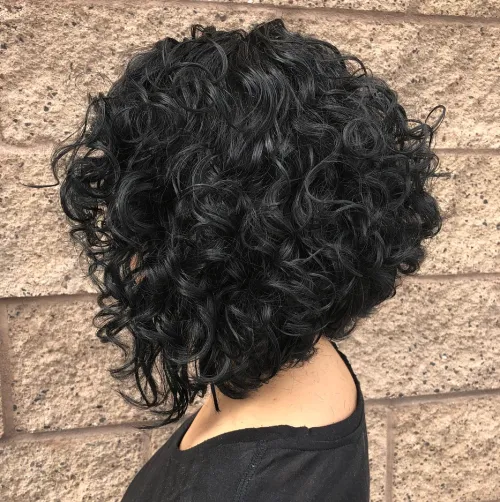 8. Cute Bob Cut for Naturally Curly Hair