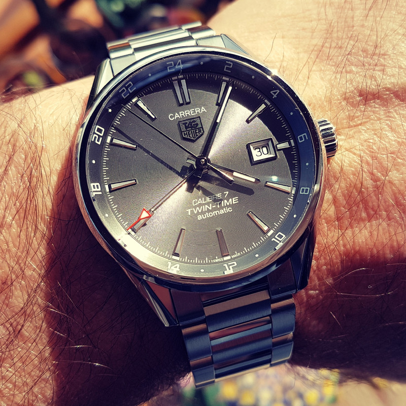 Tag Heuer Carrera Twin Time 41mm Caliber 7 WAR2012620 (1)