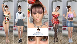 Madalena Carvalho realm of oblivion custom character Sims 4 CAS outfit preview - thumbnail