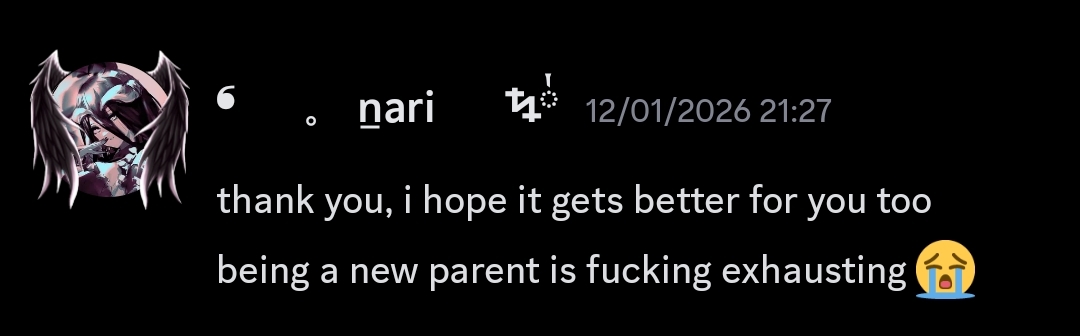 Nari discussing ho2 stressful it is to be a new parent.