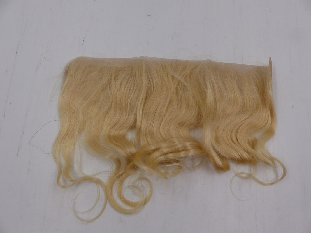 14" BLONDE WAVEY FRONTAL HAIR EXTENSION PIECE