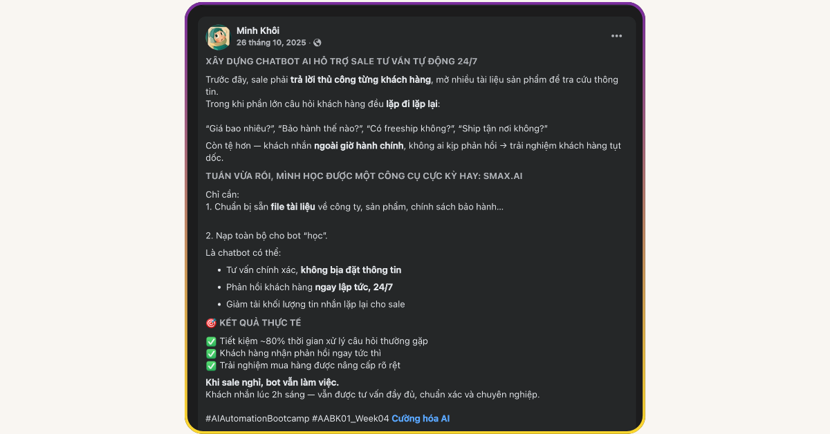 Workflow - chỉ rõ bắt đầu từ đâu, làm theo thứ tự nào, ra kết quả gì