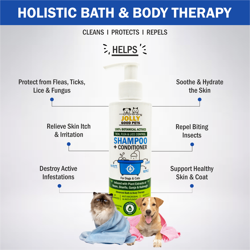 4 Tick, Flea & Lice Control Shampoo For Dogs & Cats BENEFITS — Postimages