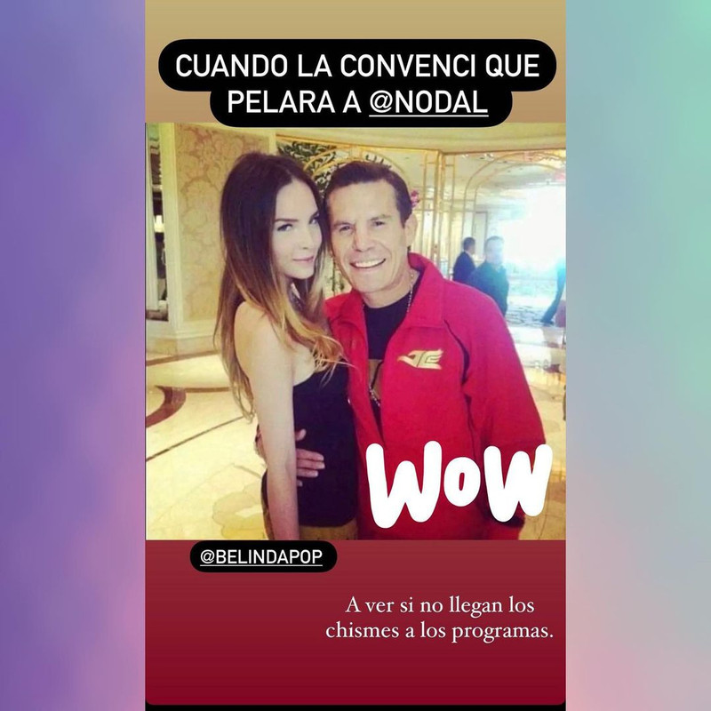 JC Chávez asegura que ‘convenció’ a Belinda de hacerle caso a Christian Nodal