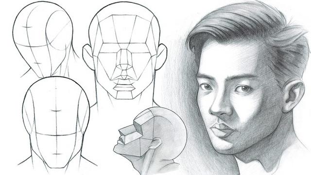 Beginner Figure Drawing - Constructing The Head Part 3 - Facial Features Beginner Figure Drawing - Constructing The Head Part 3 - Facial Features