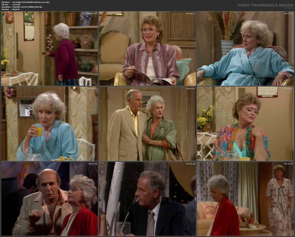 The Golden Girls S03E08 Brotherly Love.mkv