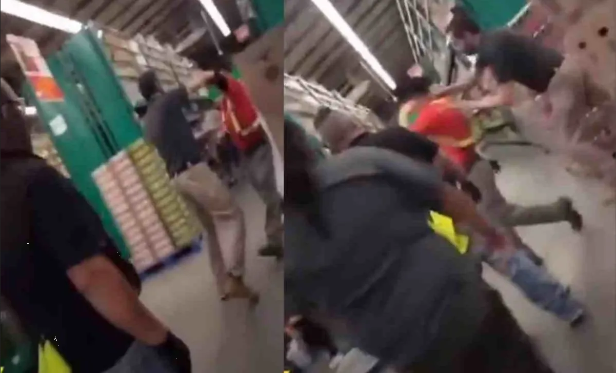 ¿Eternos rivales? trabajadores de Pepsi y Coca Cola se agarran a golpes (Video)