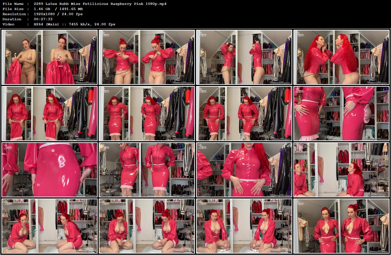 2289 Latex Rubb Miss Fetilicious Raspberry Pink 1080p mp4