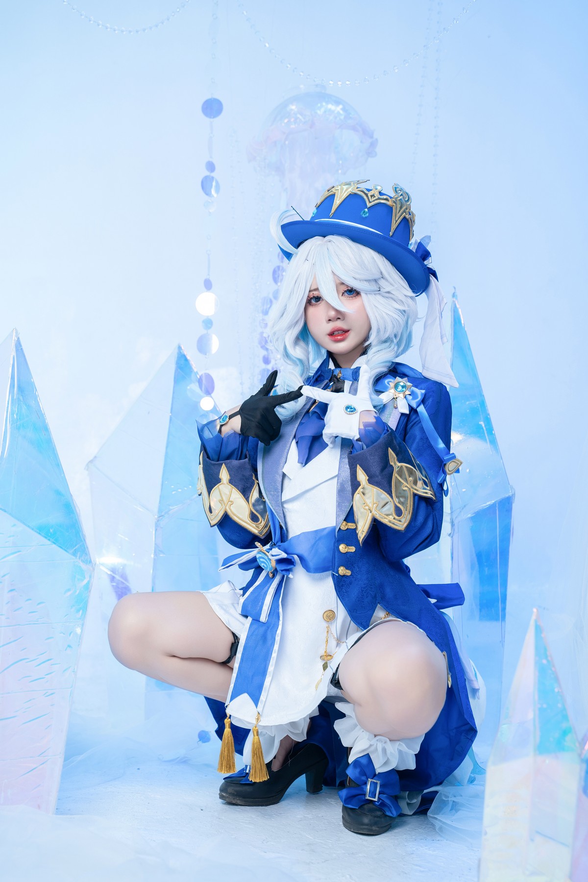 PoppaChan Furina Cosplay (Genshin Impact Fontaine) – 41 Photos 195MB插图4