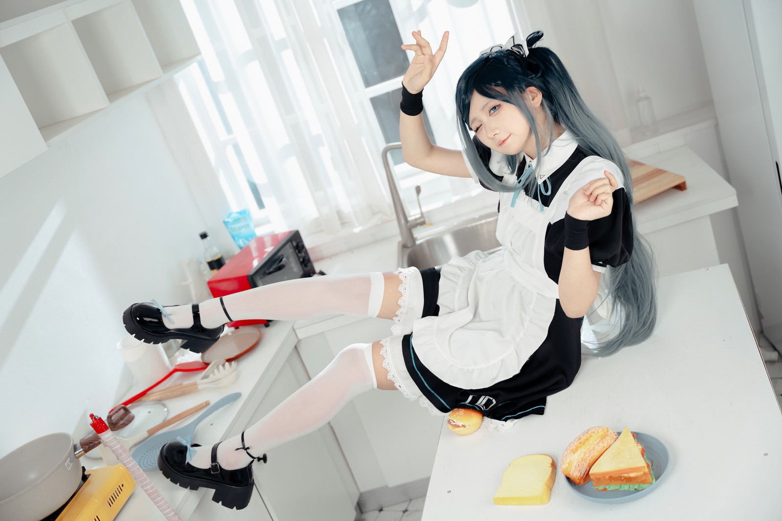 喜欢爱理吗COS写真：碧蓝航线独角兽婚纱高清套图（31P-172.5M）插图5