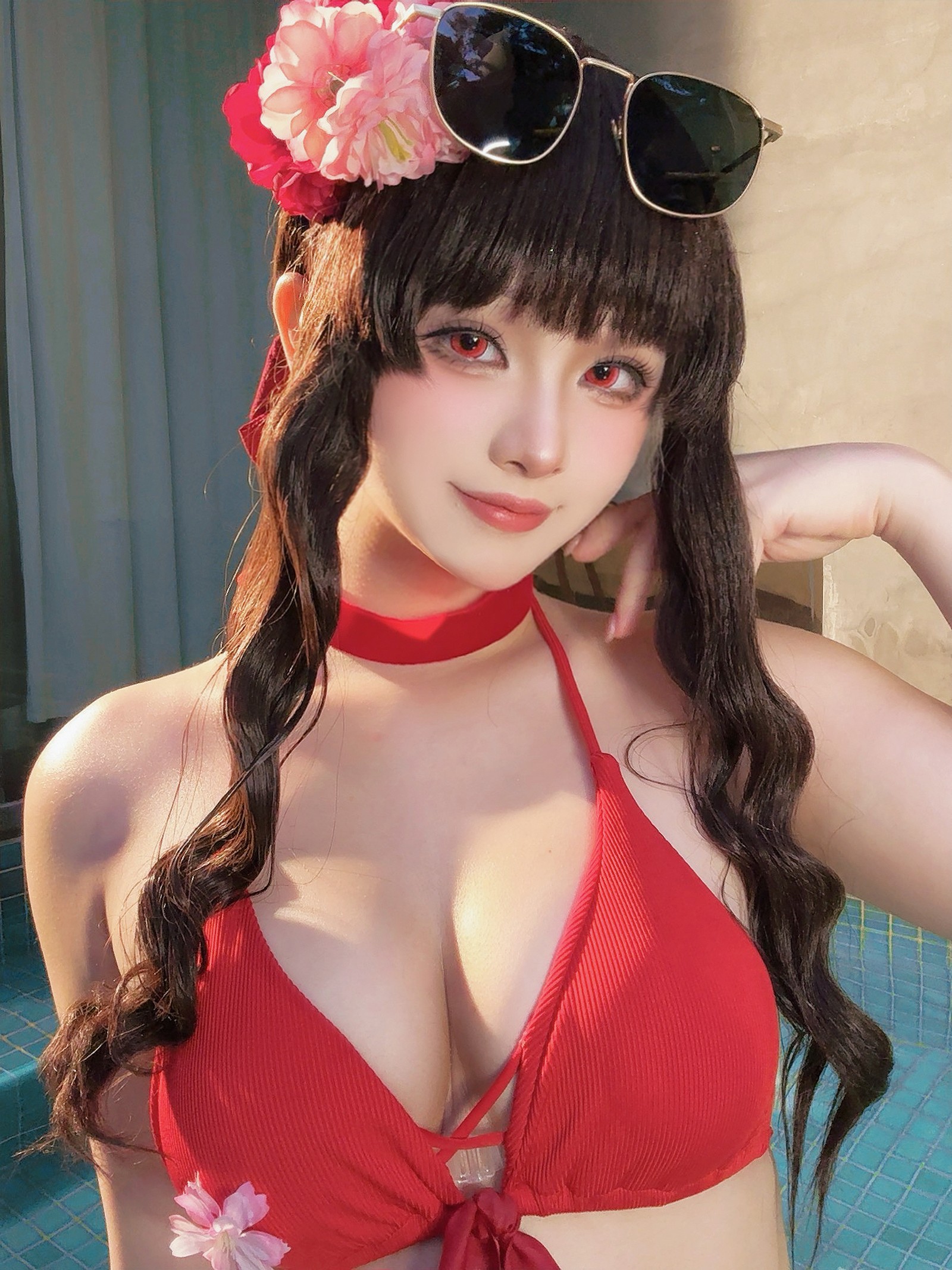 屿鱼 Yuyu 樱花泳装 Cosplay 写真合集｜季节限定（80P｜980MB）插图9