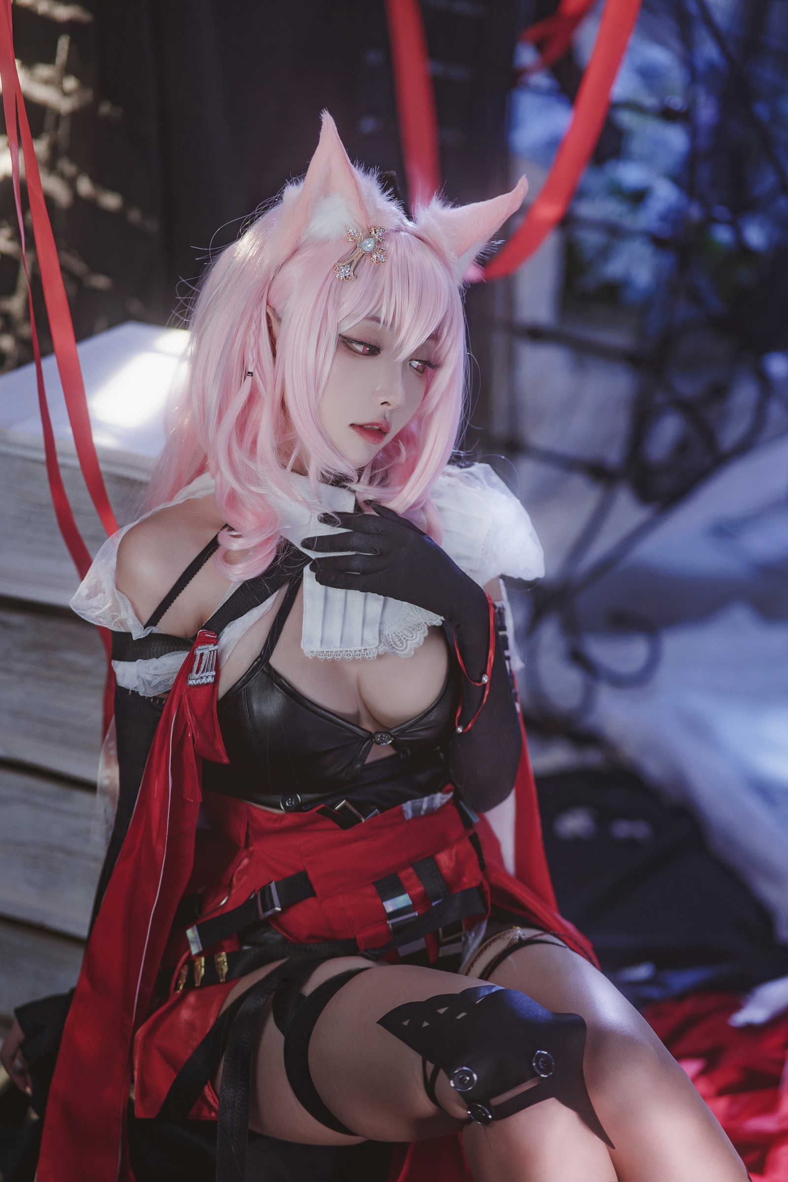 宮本桜 明日方舟 鸿雪 Cosplay 写真｜干员主题 高清图集（18P｜215MB）插图5
