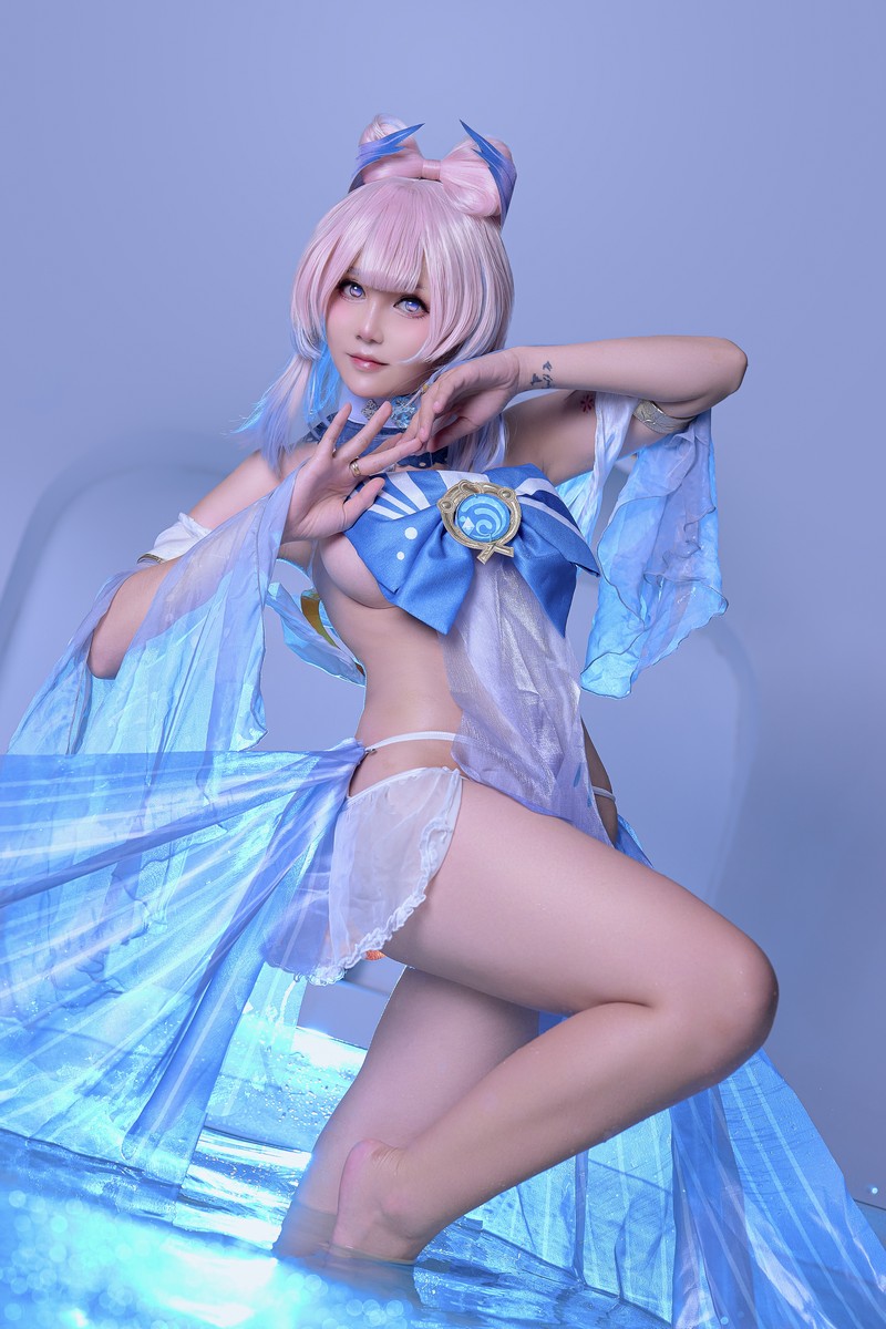 Joyce Lin2x Kokomi Cosplay Genshin Impact 写真集 49P插图
