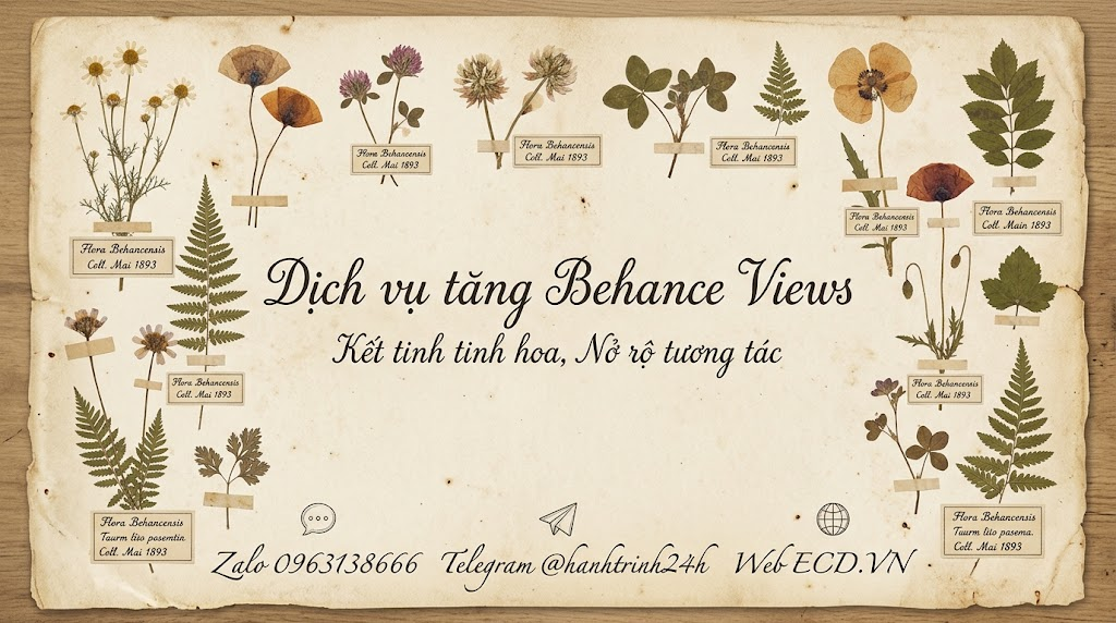 tăng behance views organic tăng lượt xem