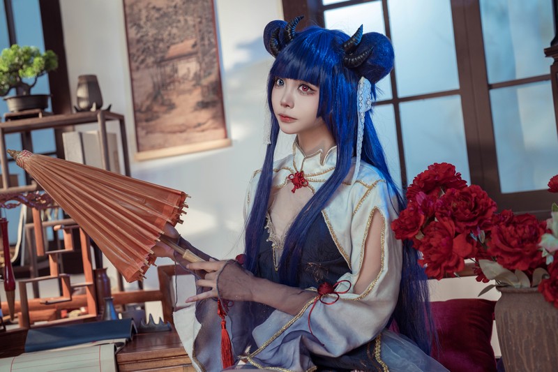 艾西Aiwest 伊吹新年旗袍Cosplay写真图集 新年主题高清图集 35P (396.8M)插图4