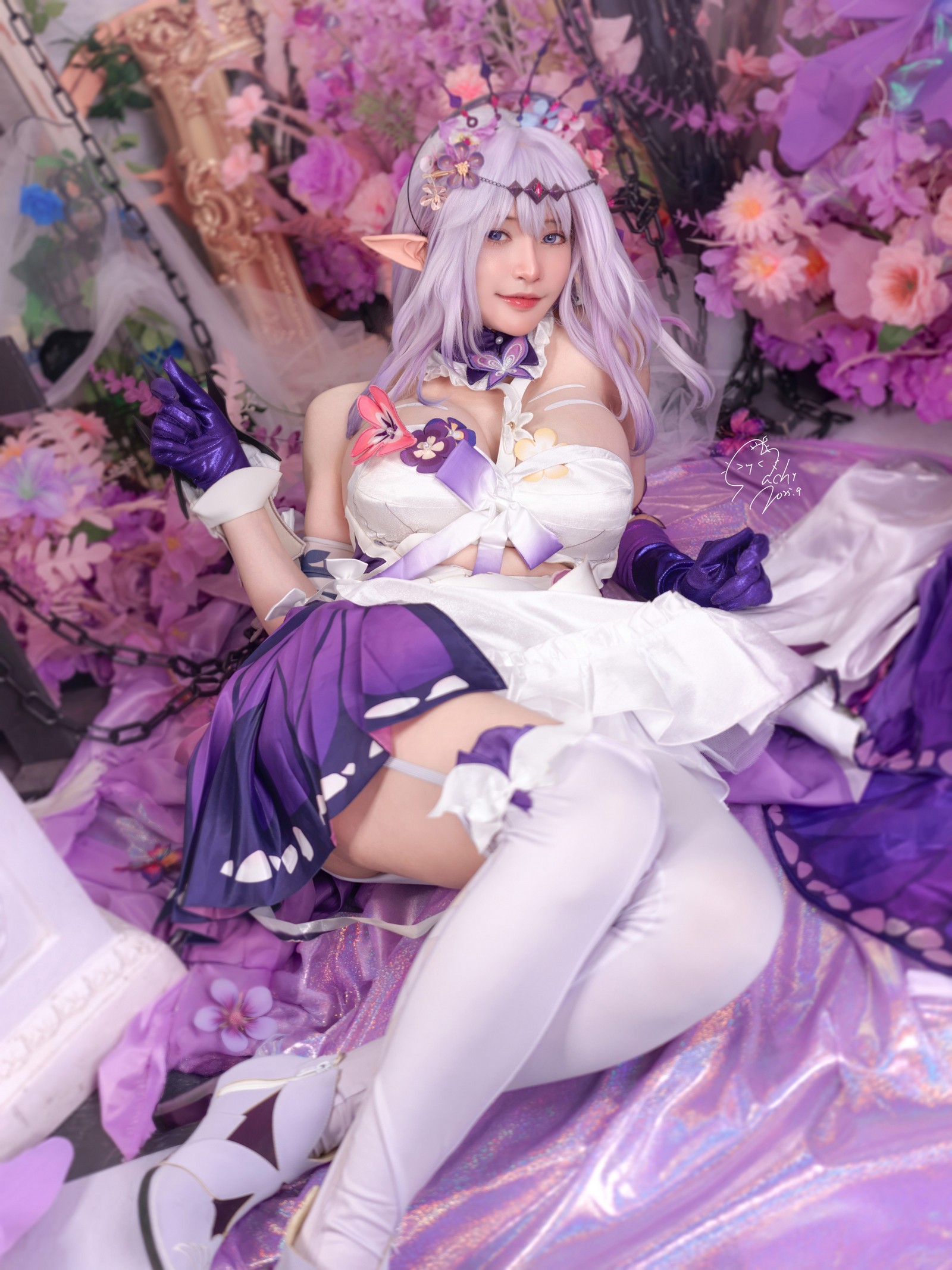 Machi马吉 星穹铁道遐蝶Cosplay写真｜Castorice高质量图集（34P-66.2M）插图1