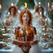 Garden wedding ROAST BRIDE Redhair 0 01