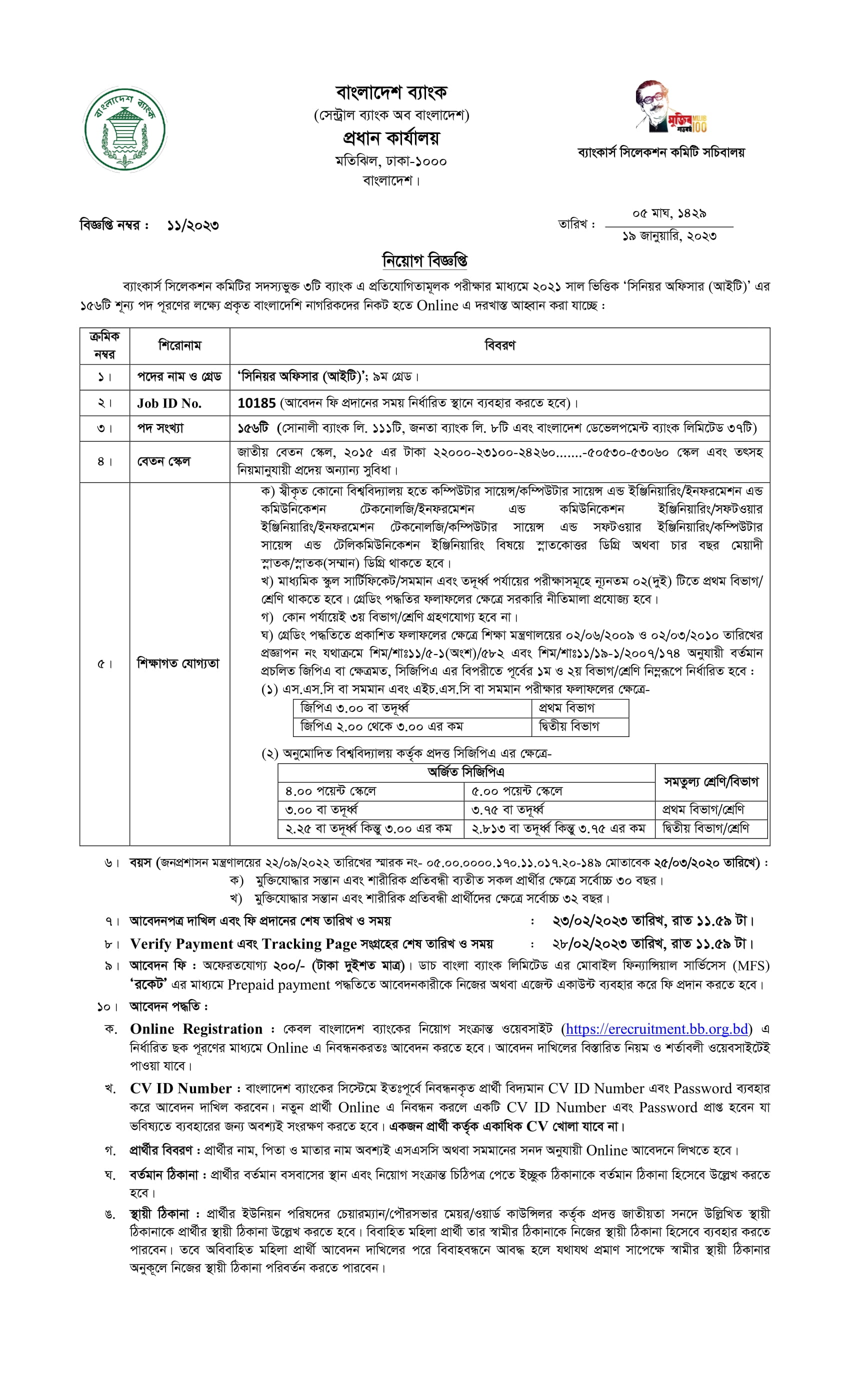 Combined 3 Bank Senior Officer IT Job Circular 2023