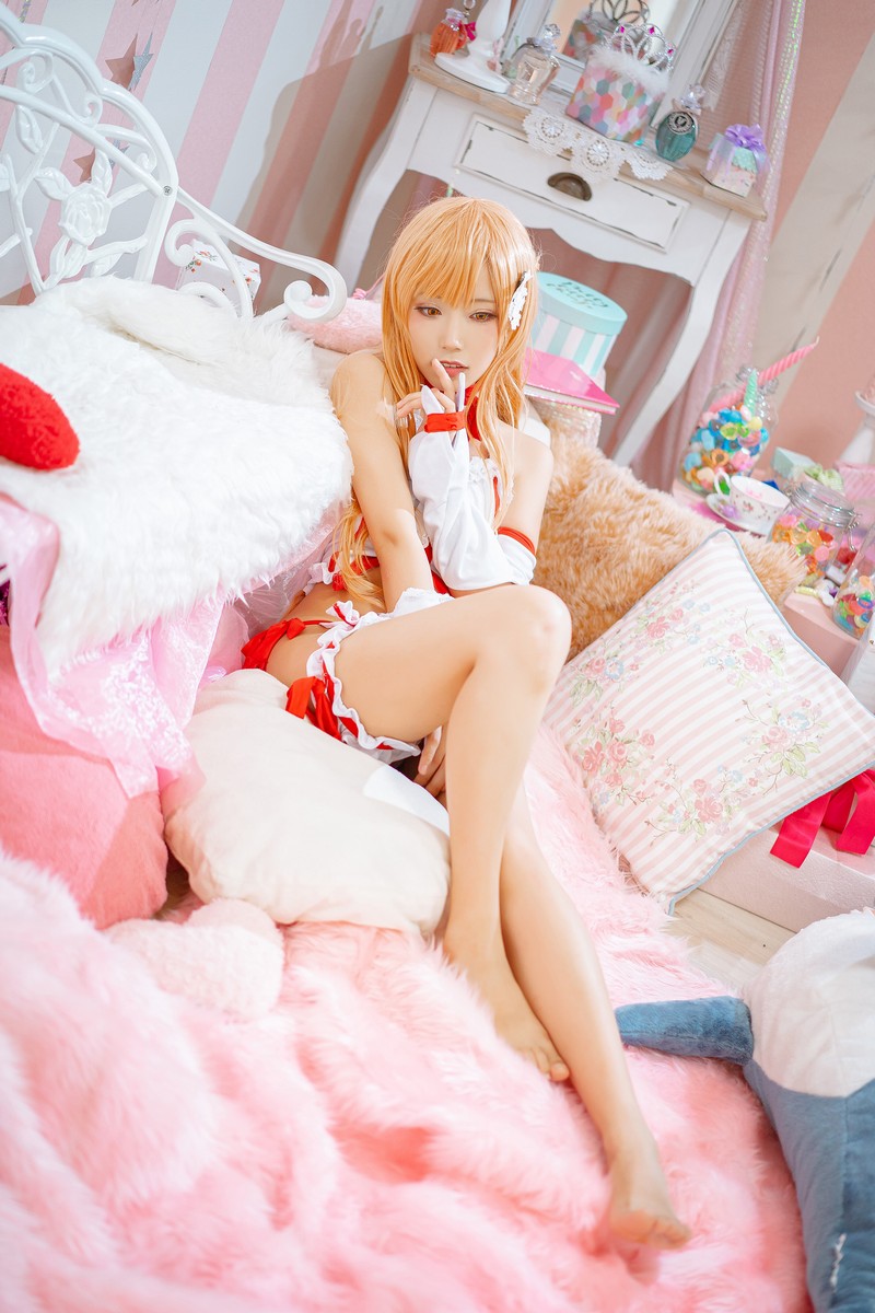 切切Celia 亚丝娜内衣 Asuna Cosplay 写真图集 93P插图5