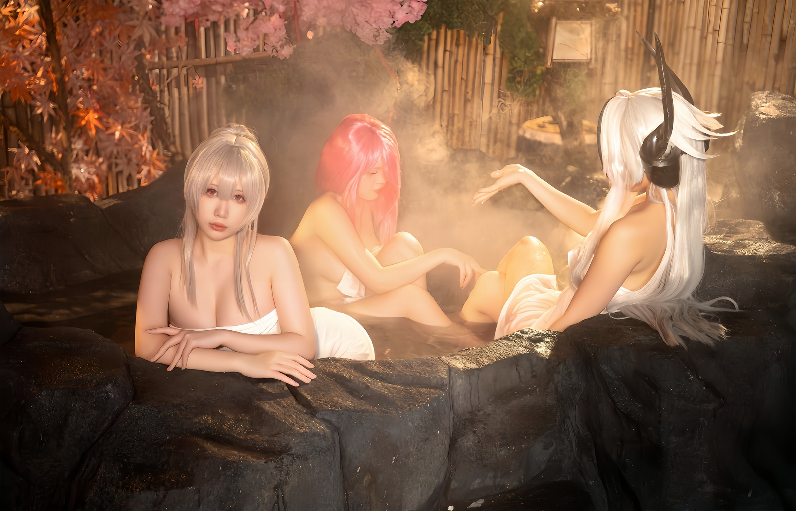 小瑶幺幺 &九言 &喜茶苍苍子 碧蓝航线 温泉之旅 写真集【66P｜193MB】插图1