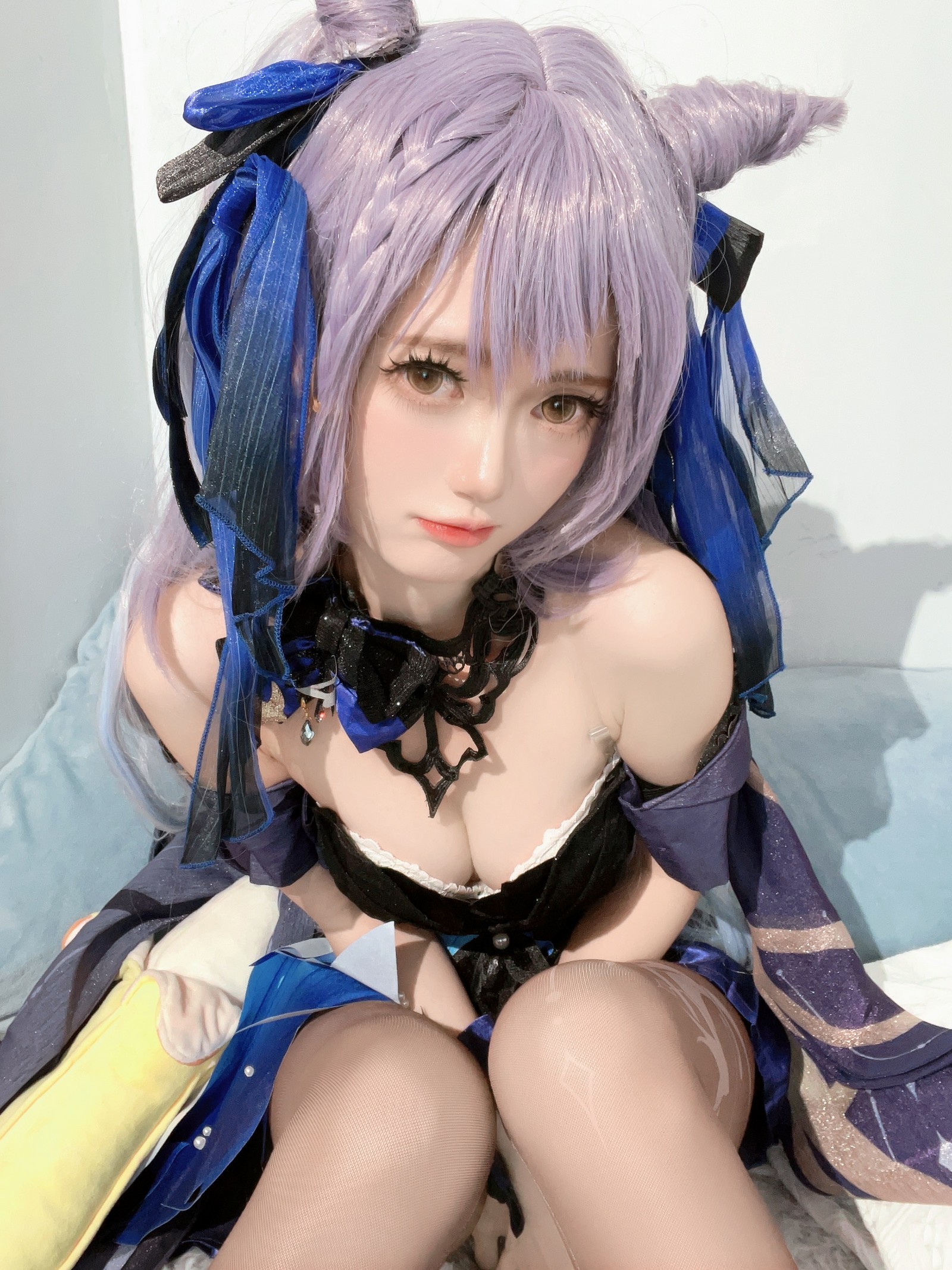 趴趴捣蛋陌 刻晴 Cosplay 写真合集｜原神人气角色 写真＋视频（92P＋1V｜677MB）插图5