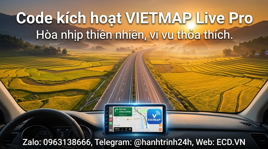 vietmap pro chạy grab xe hơi