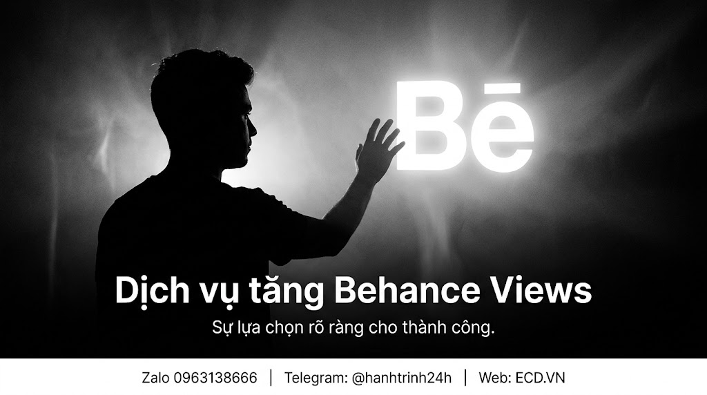 dịch vụ tăng behance views real tăng follower