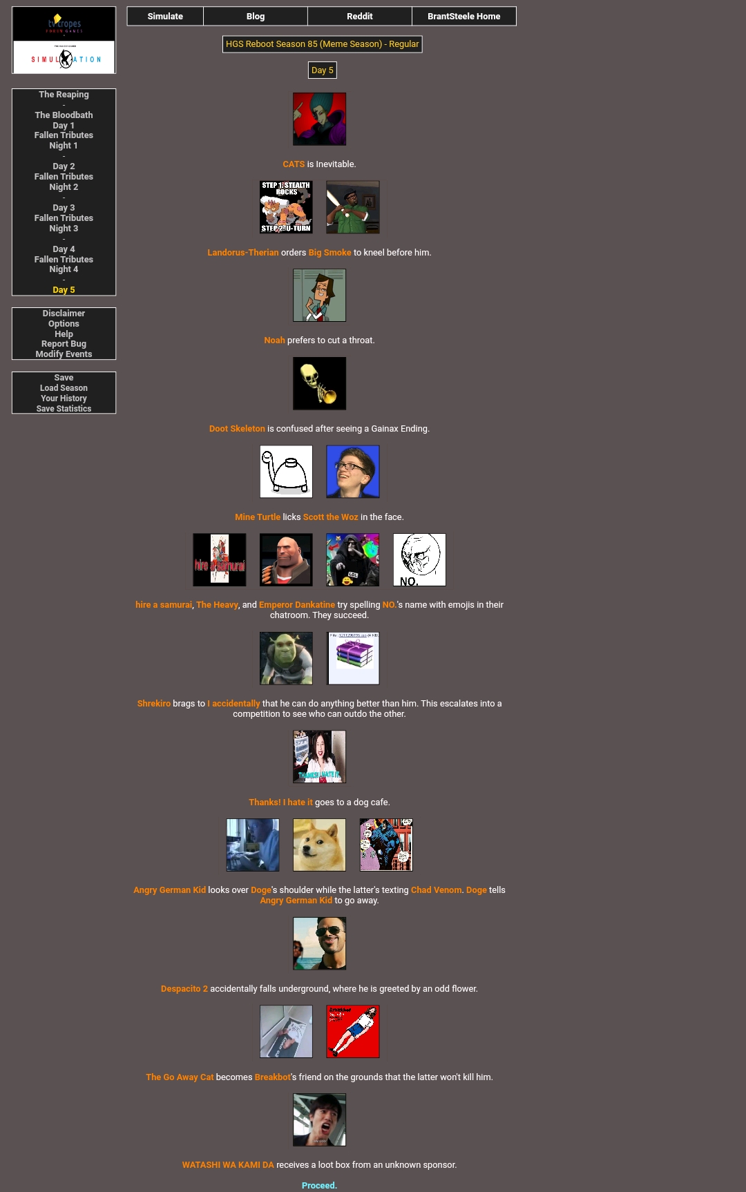 Hunger Games Simulation Beyond The Possibilities Tv Tropes Forum