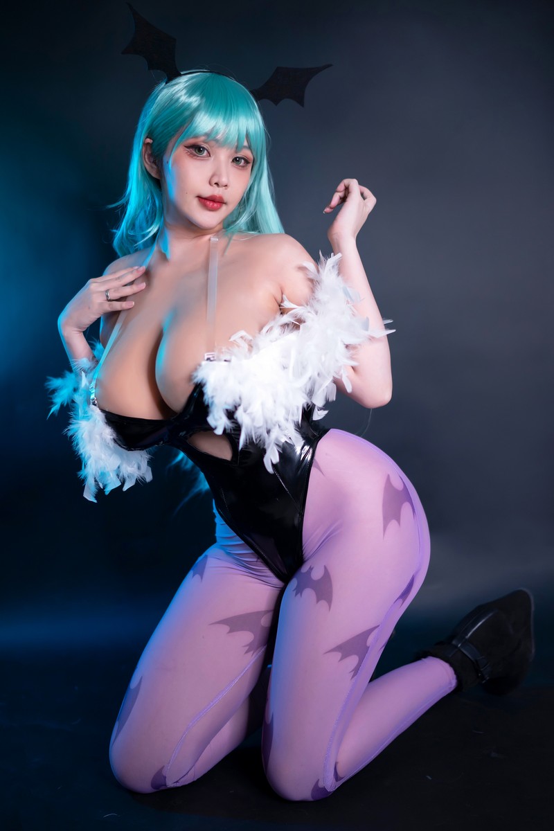 Hana Bunny 莫莉甘 Cosplay写真｜Darkstalkers Morrigan 高清图片合集[15P-60.6M]插图3