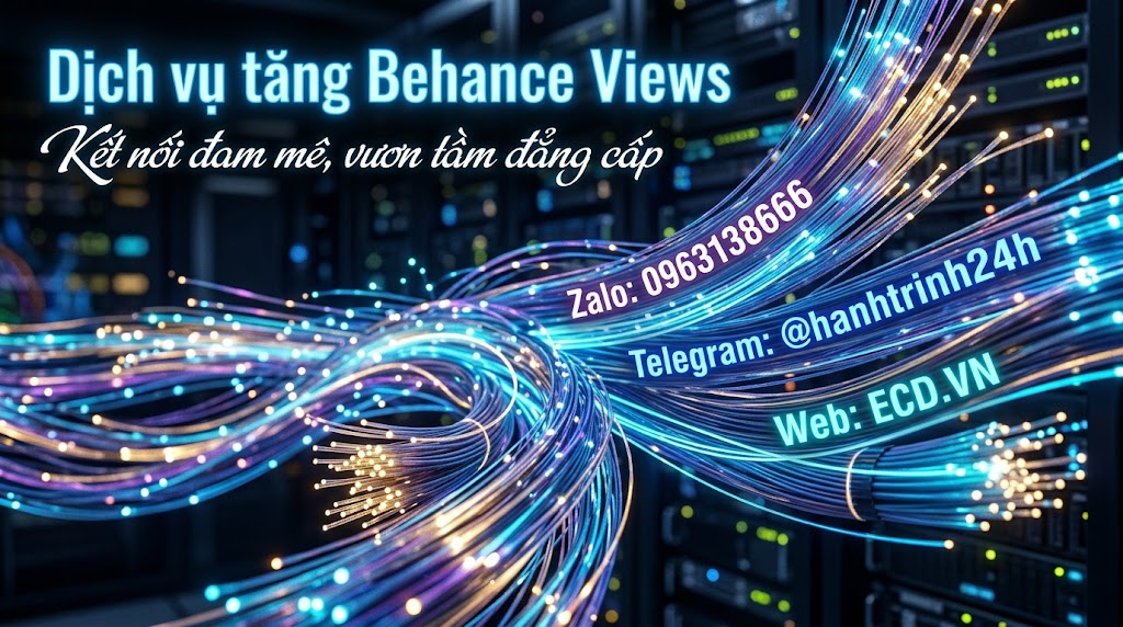 dịch vụ tăng behance views 2024 adobe behance