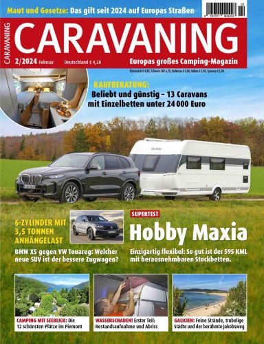 Cover: Caravaning Europas großes Campingmagazin No 02 2024