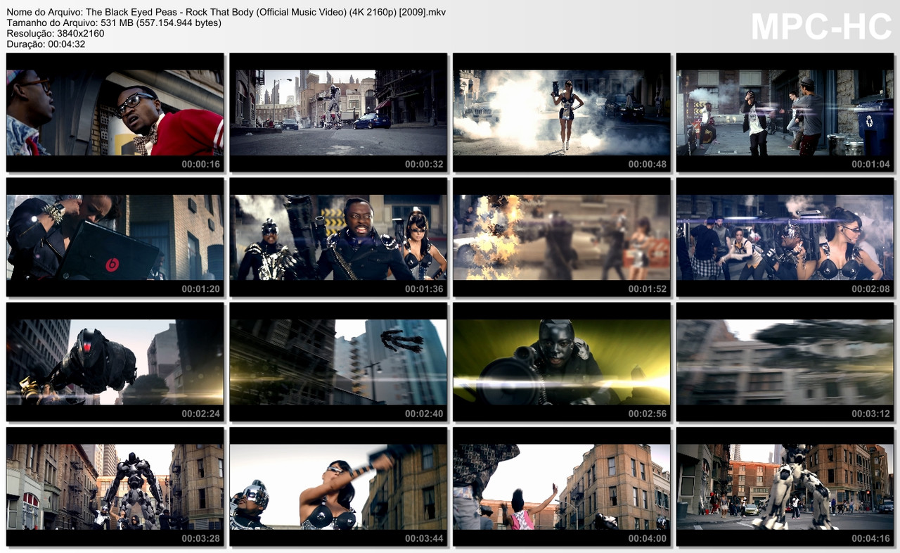 The Black Eyed Peas - Rock That Body (Official Music Video) (4K 2160p) [2009]