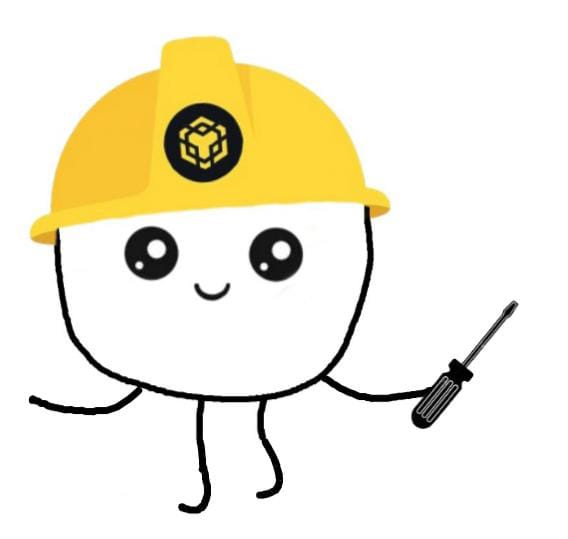 Stick figure with hard hat and hammer