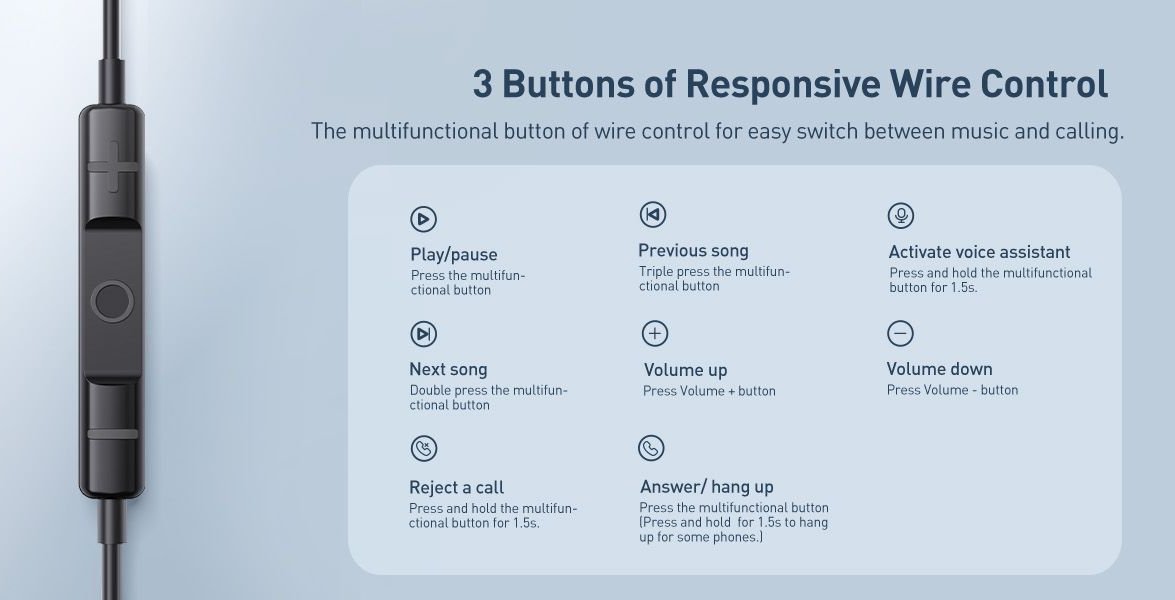 Convenient In-Line Controls