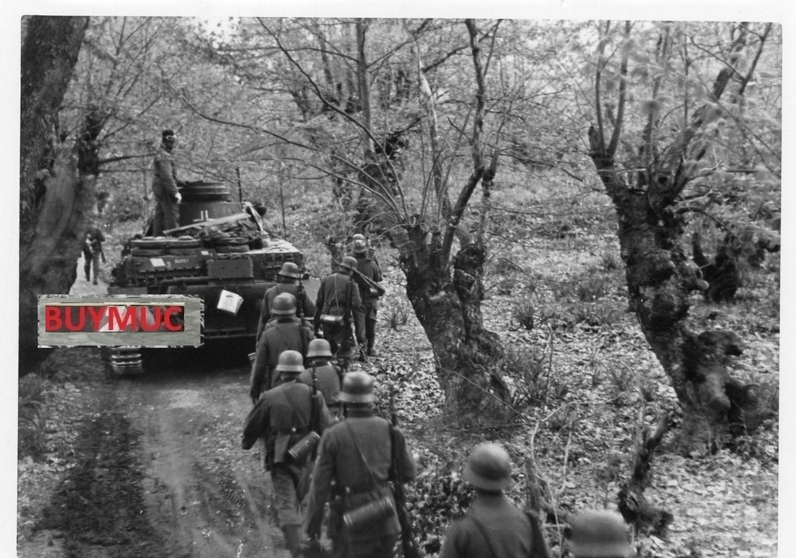 LARGE FOTO PANZER TANK STURMGESCHÜTZ GREECE KAST