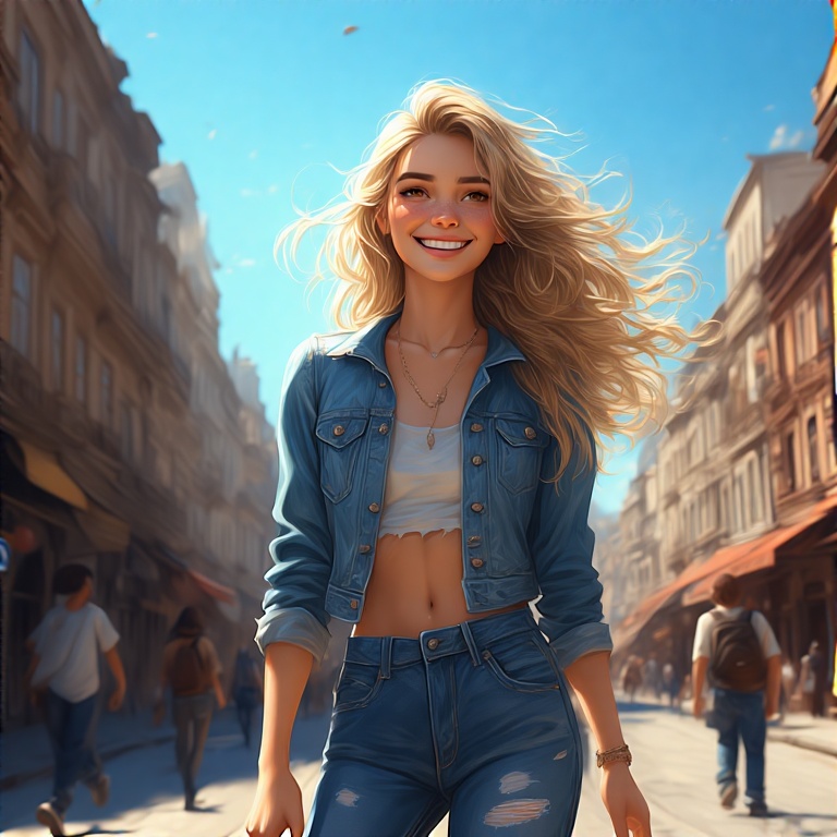 An-young-woman-walking-on-a-st-26