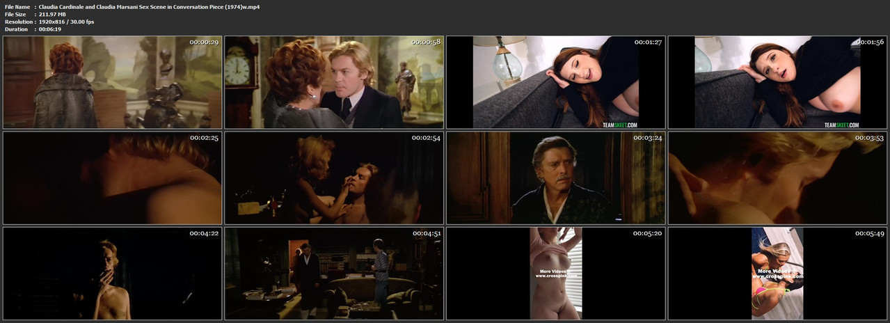 Claudia Cardinale and Claudia Marsani Sex Scene in Conversation Piece (1974)w mp4