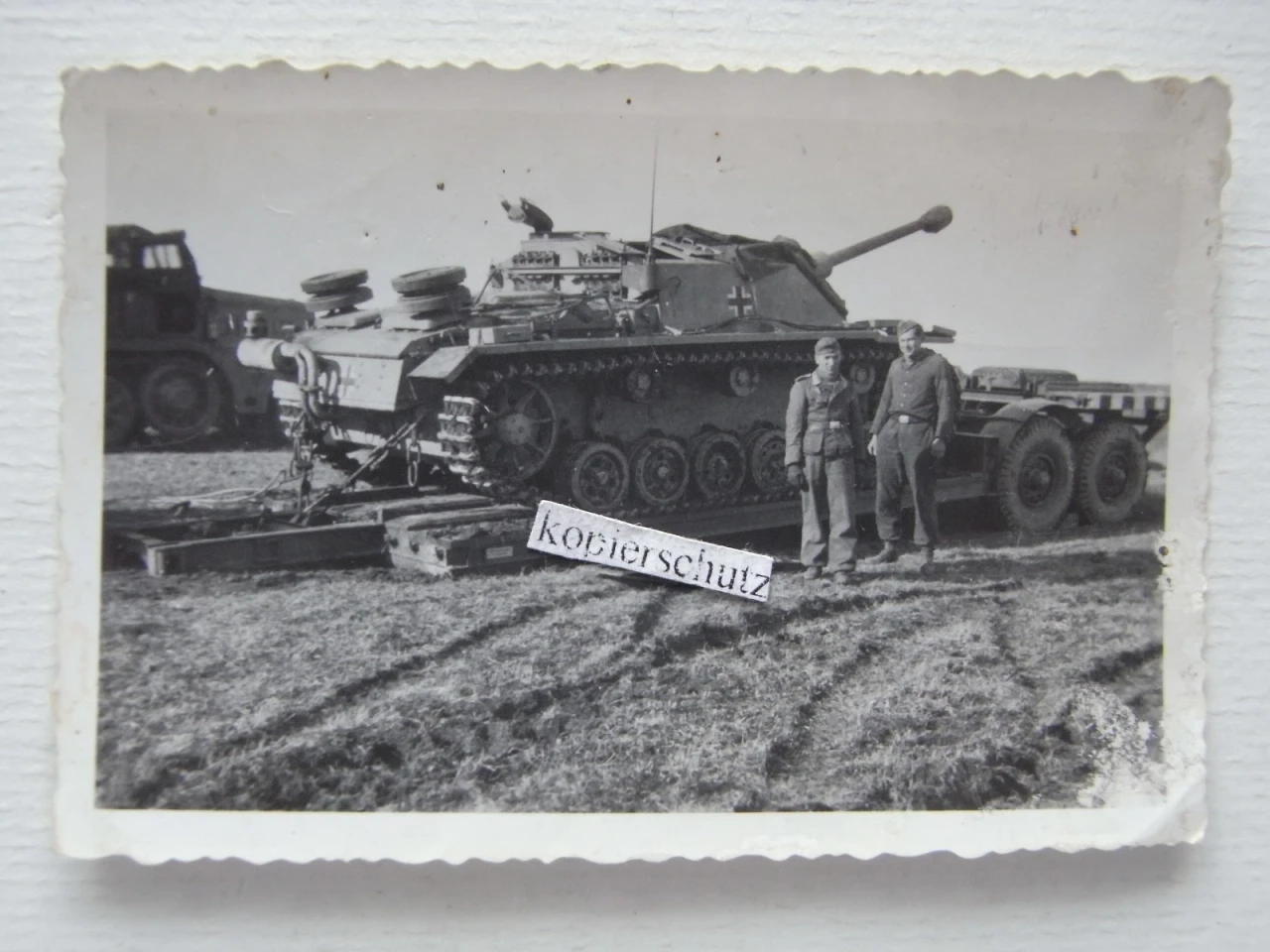 Sturmgeschütz Langrohr Balkenkreuz Foto um 1943