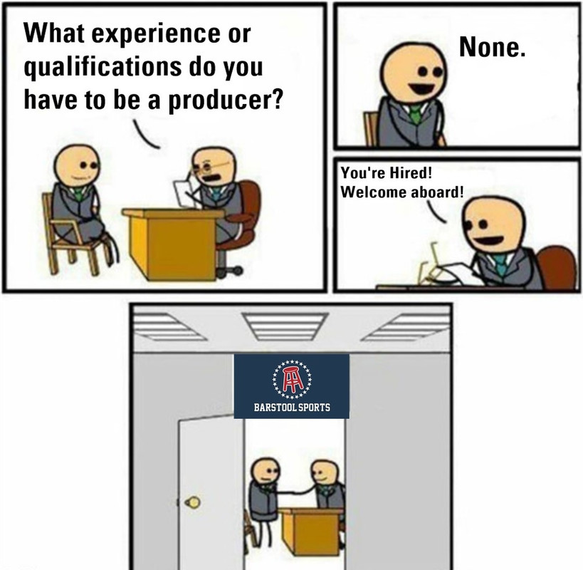 One reason why Barstool podcasts & video content have terrible