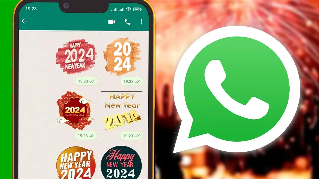 Descargar stickers por Año Nuevo 2024 para WhatsApp, paso a paso