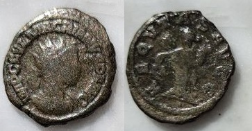 Antoniniano de Macriano II. AEQVITAS AVGG. Equidad a izq. Antioquía o Samosata. Macriano-II