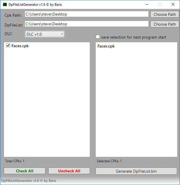 DpFileListGenerator-1.6-by-Baris-Working-for-PES