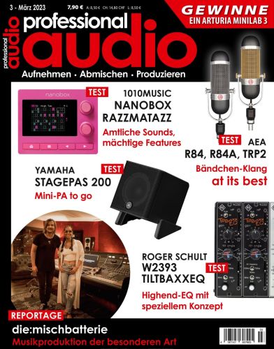 Cover: Professional Audio Magazin No 03 März 2023