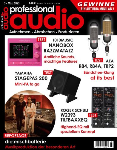 Cover: Professional Audio Magazin No 03 M&auml;rz 2023