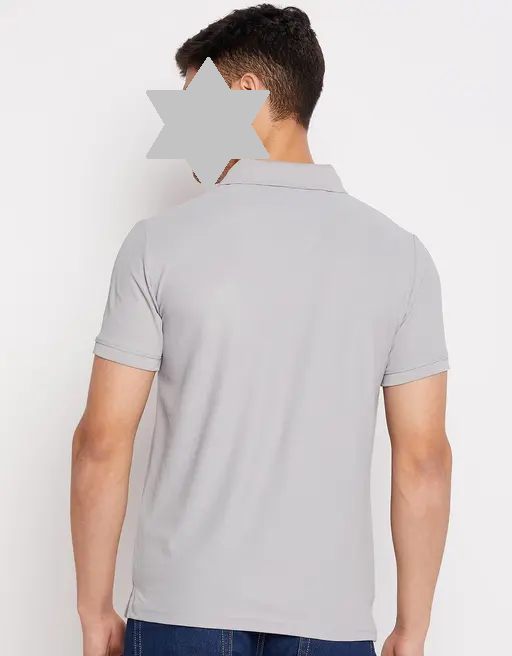 RISS Men's Cotton Half Sleeves Solid Polo T-shirt Color 4 (R306)