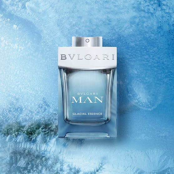Bvlgari Man Glacial Essence light-blue bottle