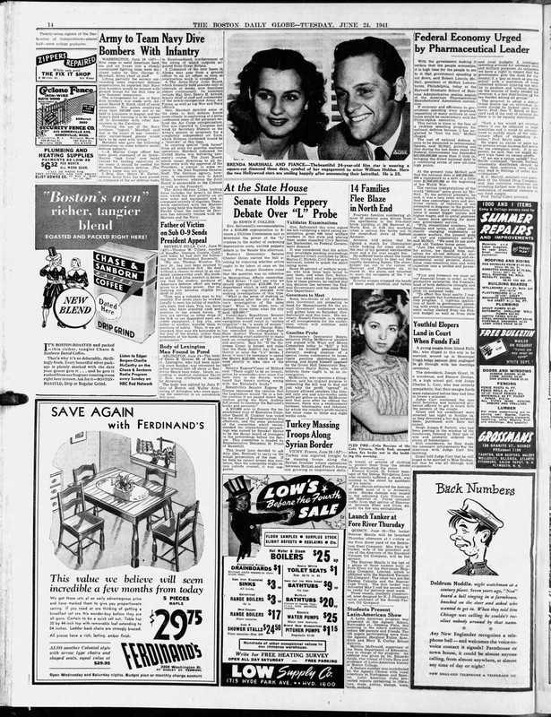 Picture of Caffe Vittoria in Boston’s North End from 1948. This year