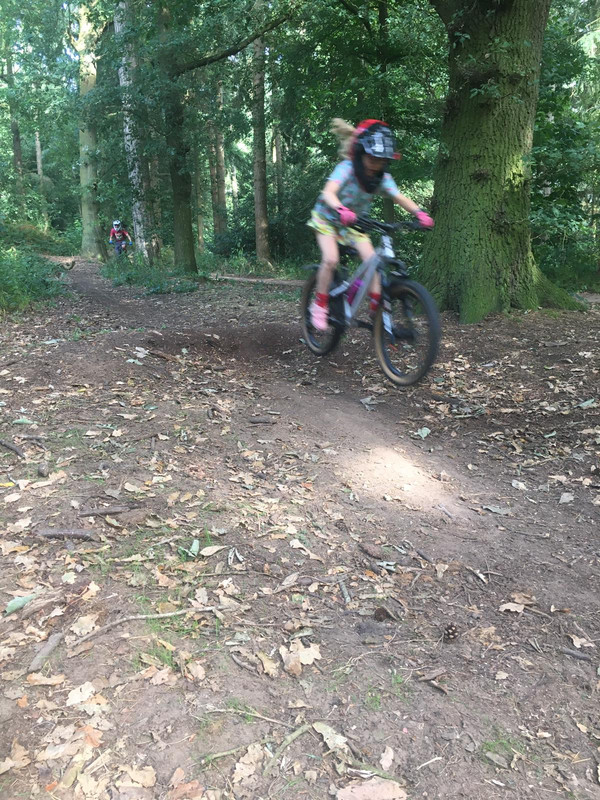 Amber age 5/6 on her Hellion.