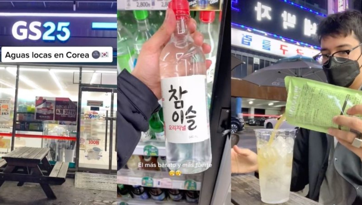 Mexicano preparó aguas locas en Corea del Sur para enseñarle a sus amigos