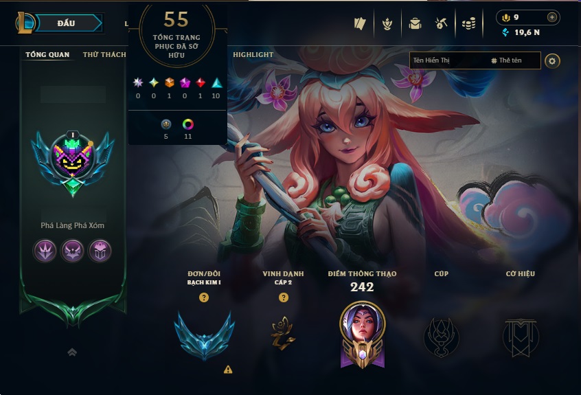 Acc LMHT # - Khung Lục Bảo